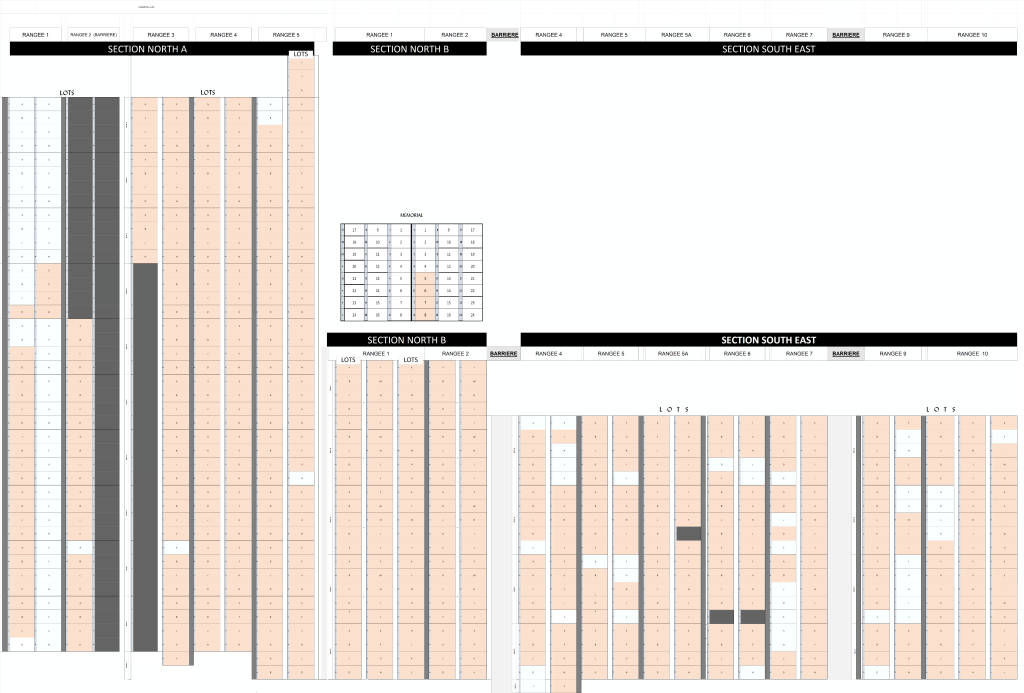 Plan du cimetière